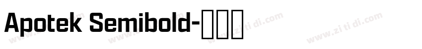 Apotek Semibold字体转换